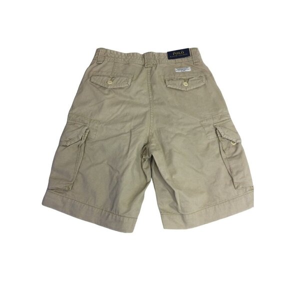 Polo Ralph Lauren Cargo Shorts Mens‎ Size 30 Tan Flap Pockets Flat Front Outdoor - Picture 2 of 7
